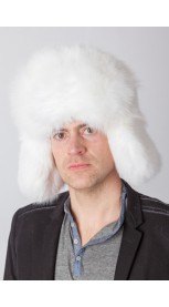White fox fur hat – Russian style